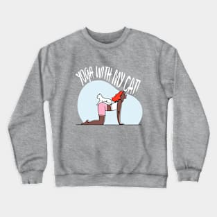 Yoga and cats Crewneck Sweatshirt